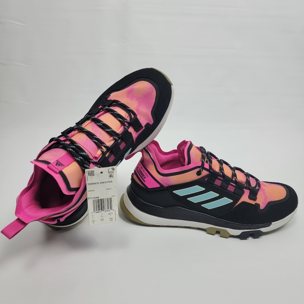 Adidas Terrex Hikster Low Hiking Shoes Tie Die Sunset Men Sz 7½ or Women Sz 8½/9